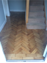 Parquet cleaned and finished